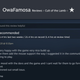 A Steam user reviews the game Cult of the Lamb.